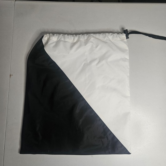 Lululemon Drawstring Storage Bag Black White Colorblock - Picture 3 of 5